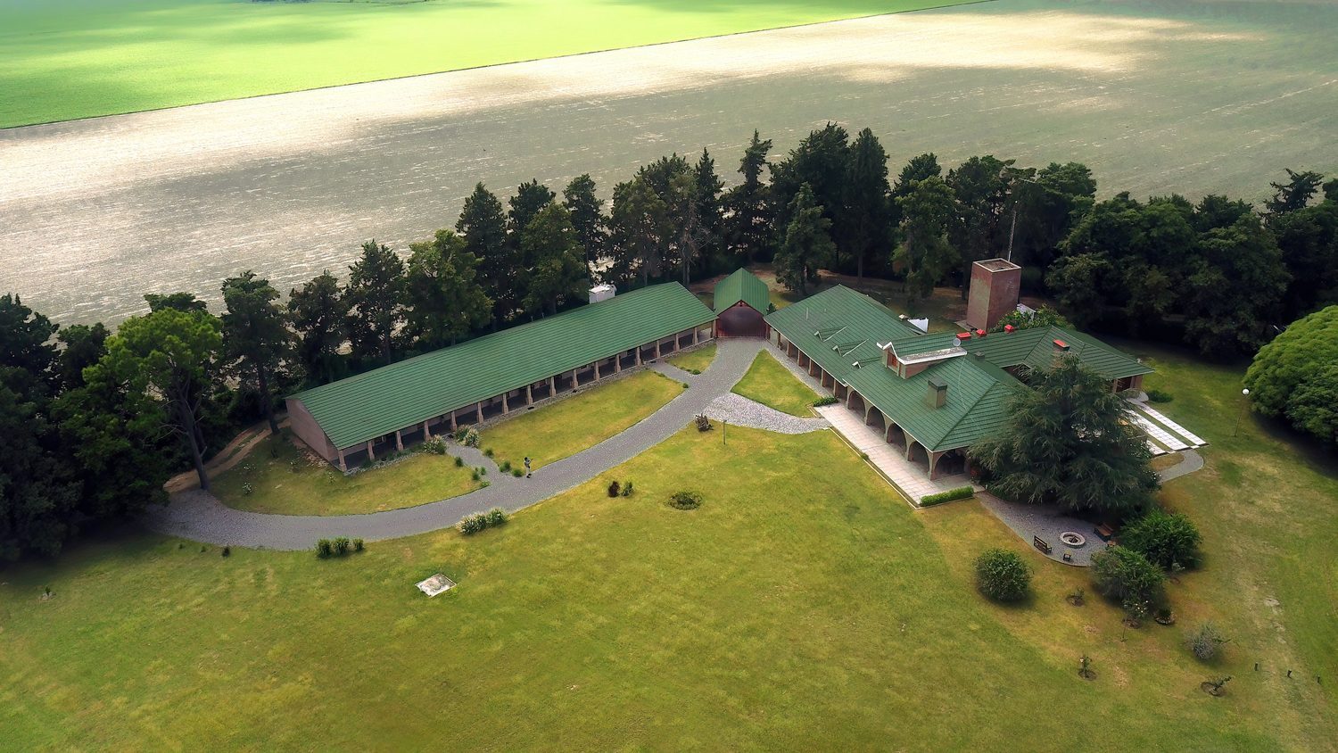 The estancia from the air